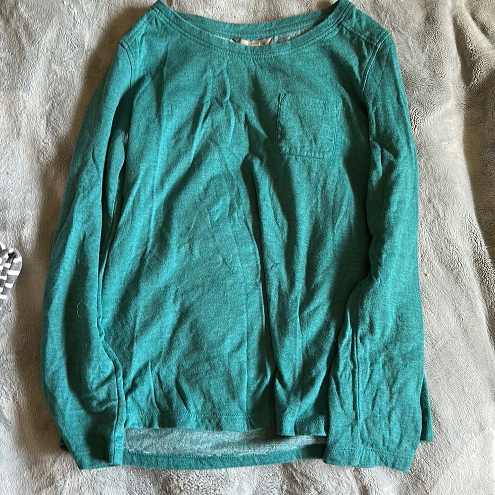 Turquoise Long Sleeve Top